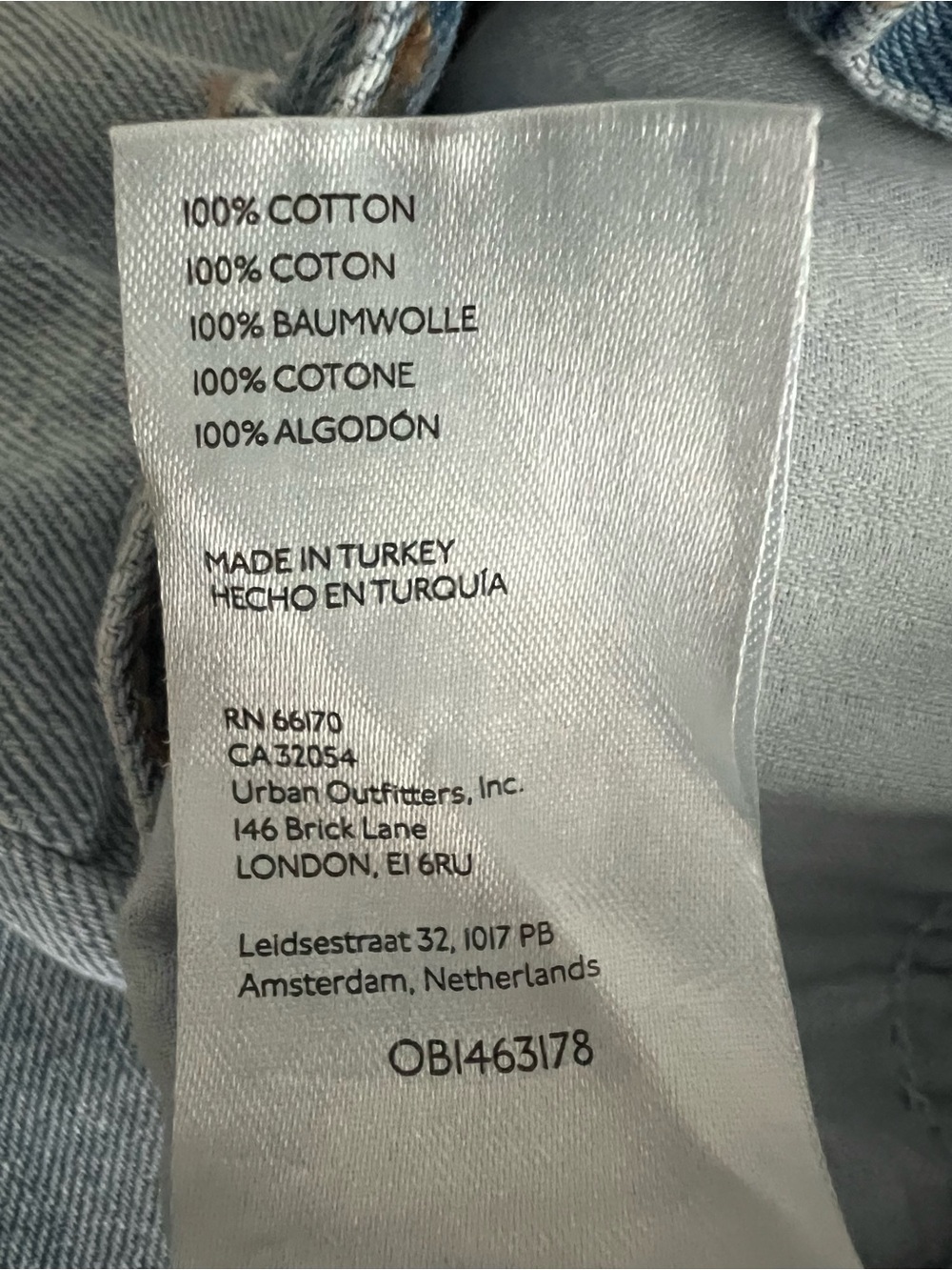 We the Free button fly raw hem jeans size 25 100% cotton - Picture 5 of 5